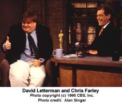 Chris Farley on The Late Show with David Letterman