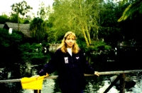 Julie at the pond
