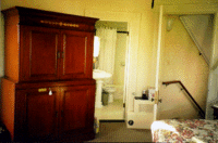 TV and bathroom